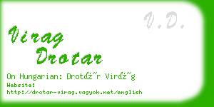 virag drotar business card